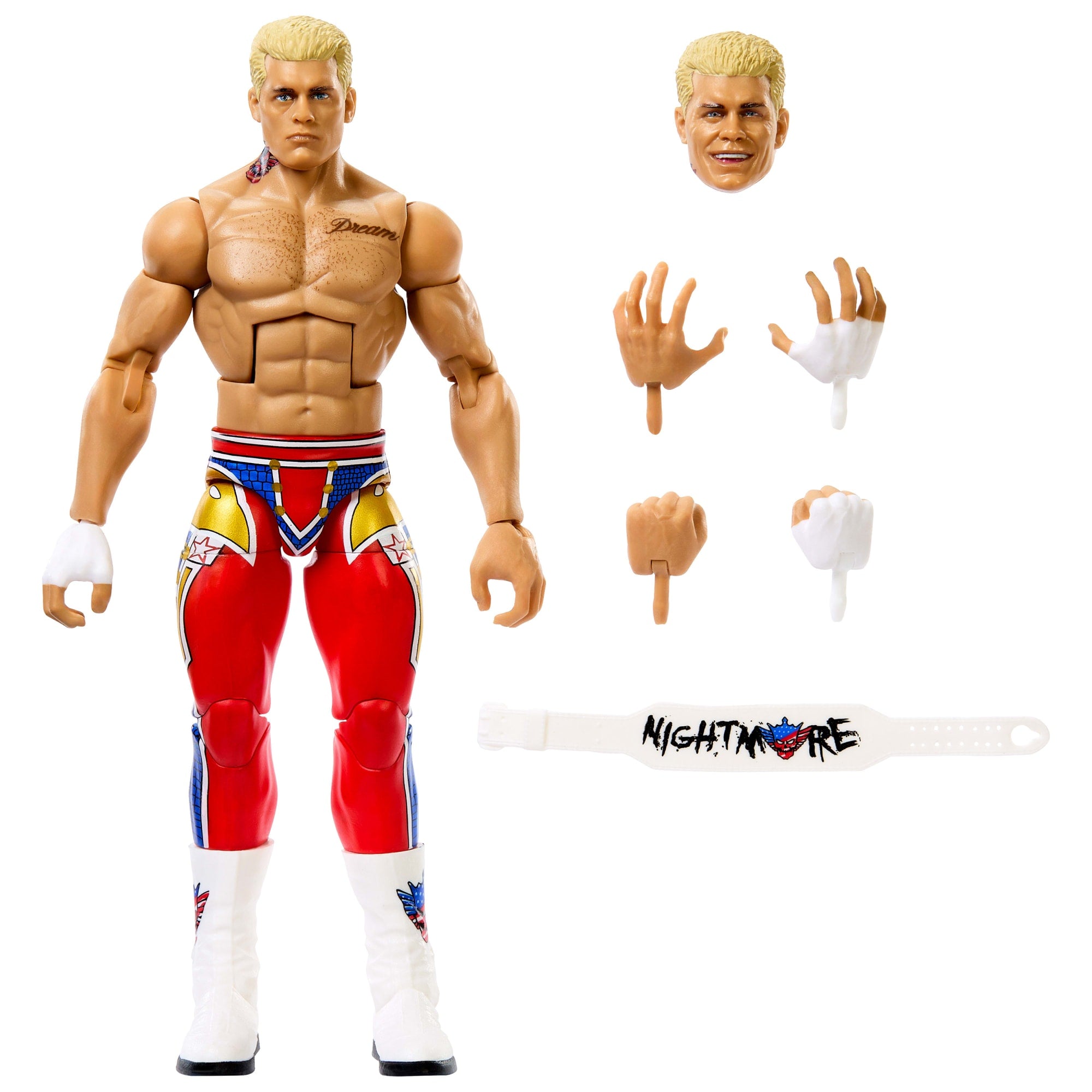 fisher price WWE Elite Collection Top Picks Cody Rhodes Action Figure & Accessories, 6-Inch Collectible Set