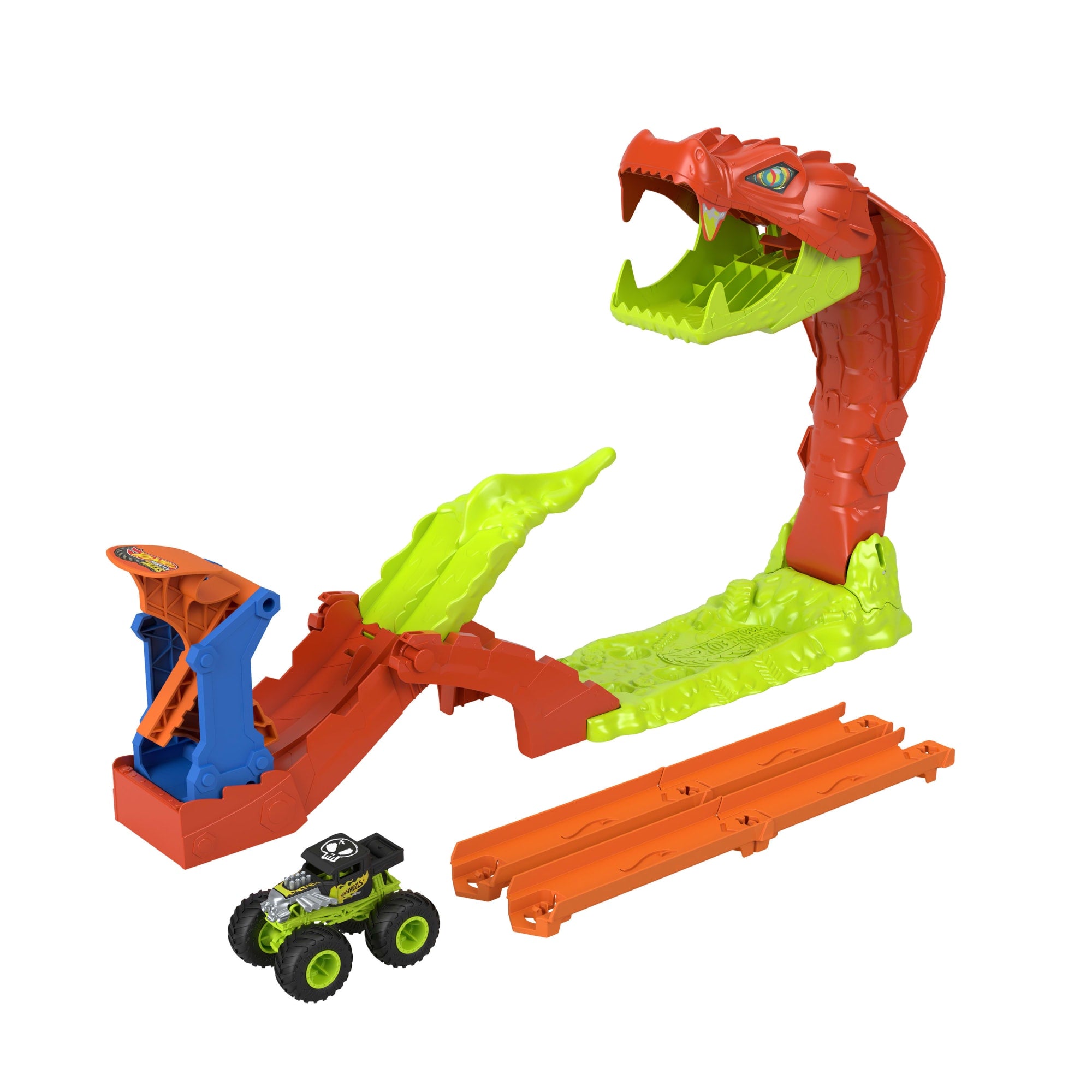 fisher price Hot?Wheels Coffret Monster?Trucks L??Attaque du Serpent