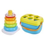 fisher price Fisher-Price Gift Set Of 2 Baby Toys, Rock-A-Stack And Baby's First Blocks Set