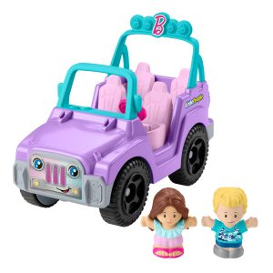fisher price Fisher-Price Little People Barbie Beach Cruiser Toy Car With Music & 2 Figures For Toddlers