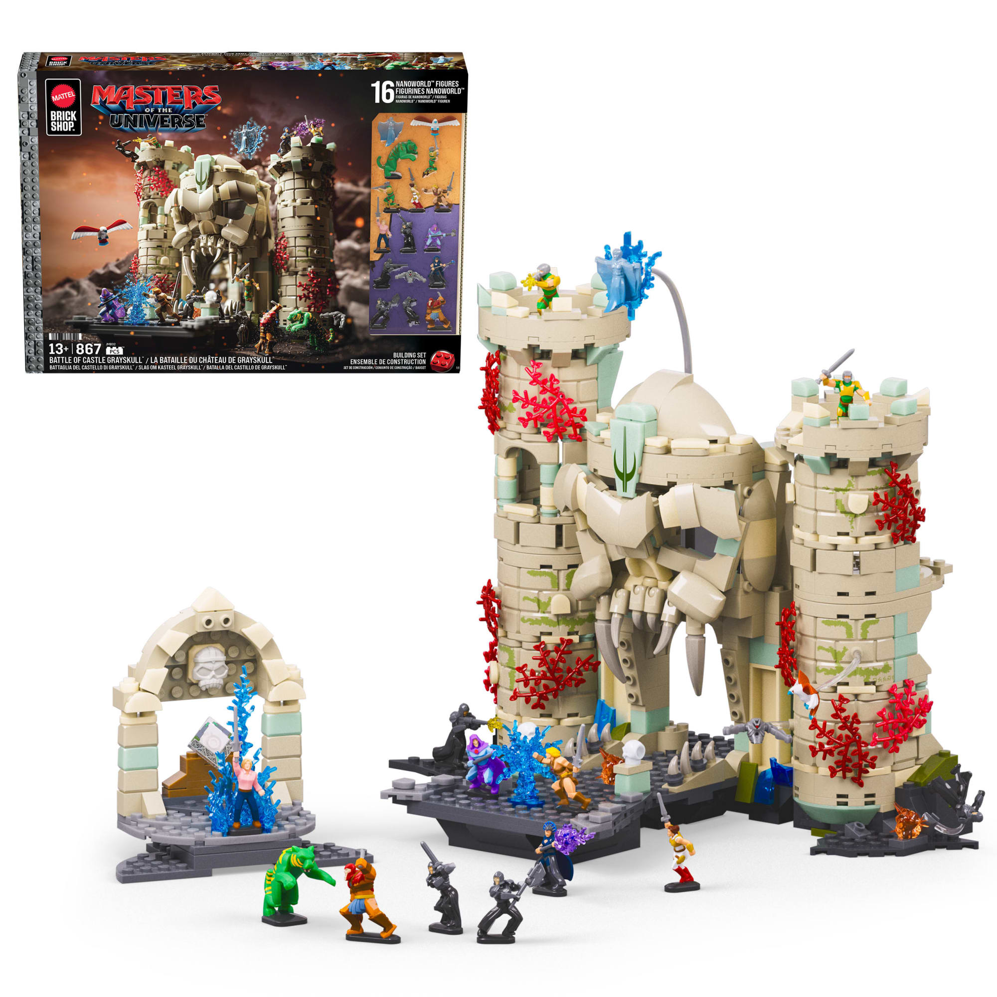 fisher price Mattel Brick Shop Masters Of The Universe Battle Of Castle Grayskull Building Toy Kit
