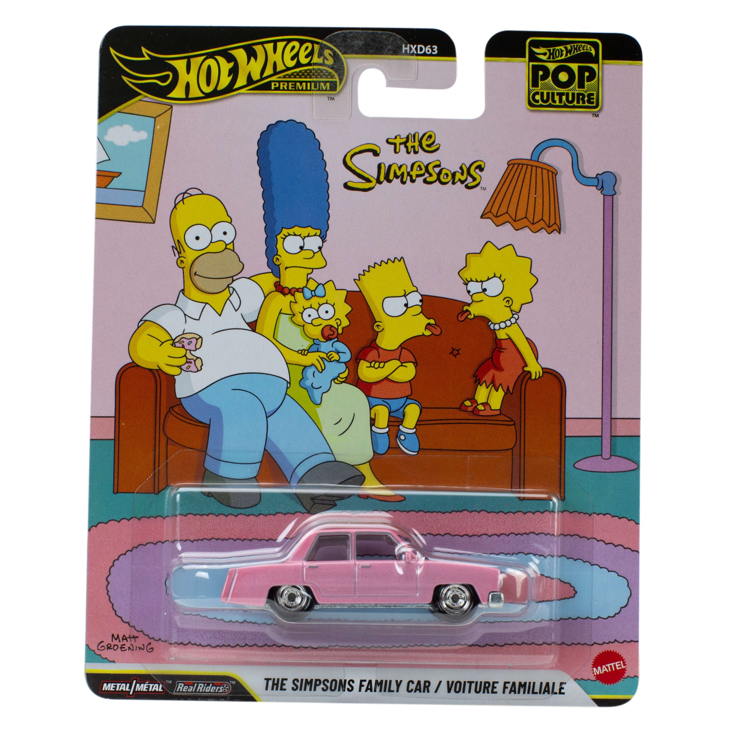fisher price Hot Wheels Collector Veh??culo de Colecci??n Auto Cultura Pop Auto Familiar Los Simpsons