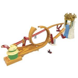 fisher price Hot Wheels Mario Kart Pista de Juguete Carrera en la Selva