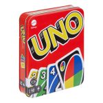 fisher price UNO Card Game, Gift For Kids And Family Night in Storage Tin Box
