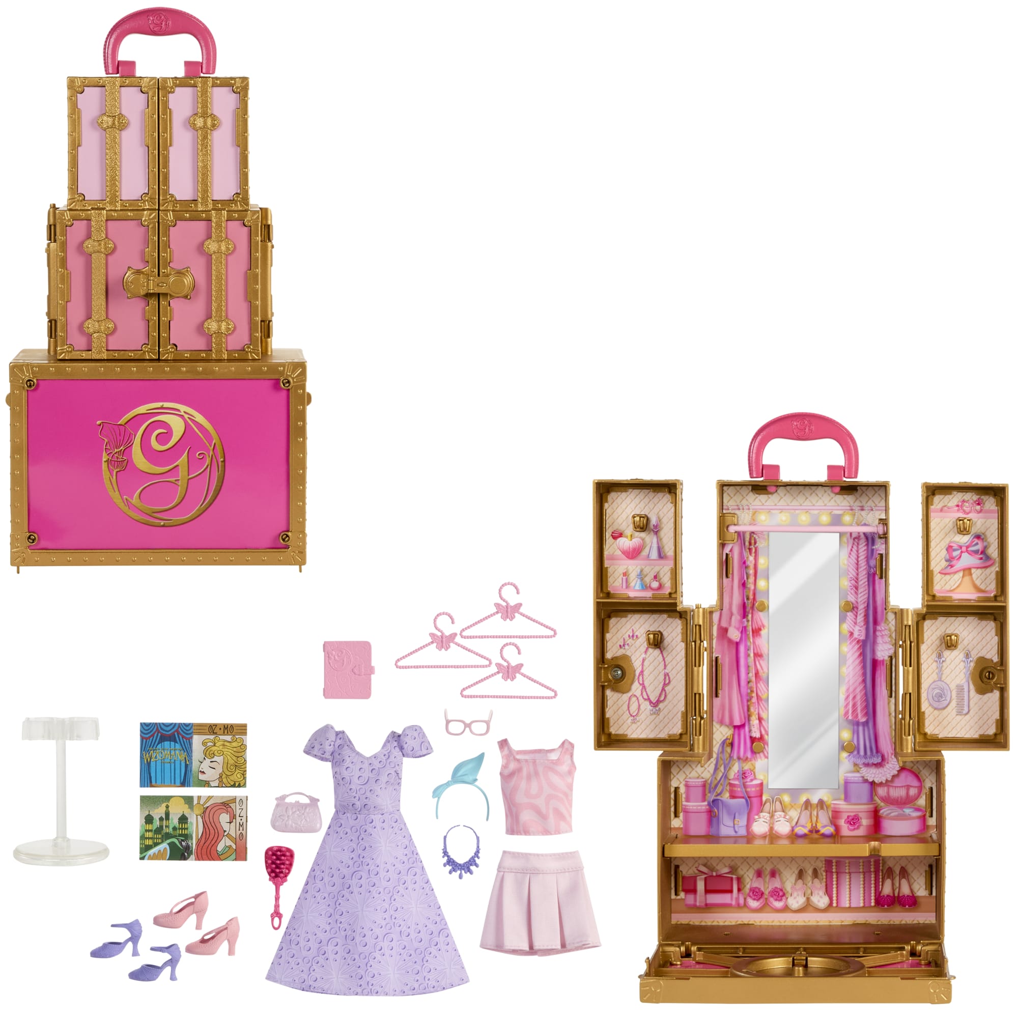 fisher price Universal Pictures?? Wicked Glinda's Glamorous Closet, 2 Unique Looks, Surprises & 13 Accessories