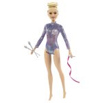 fisher price Barbie Rhythmic Gymnast Blonde Doll (12-In/30.40-Cm), Leotard & Accessories