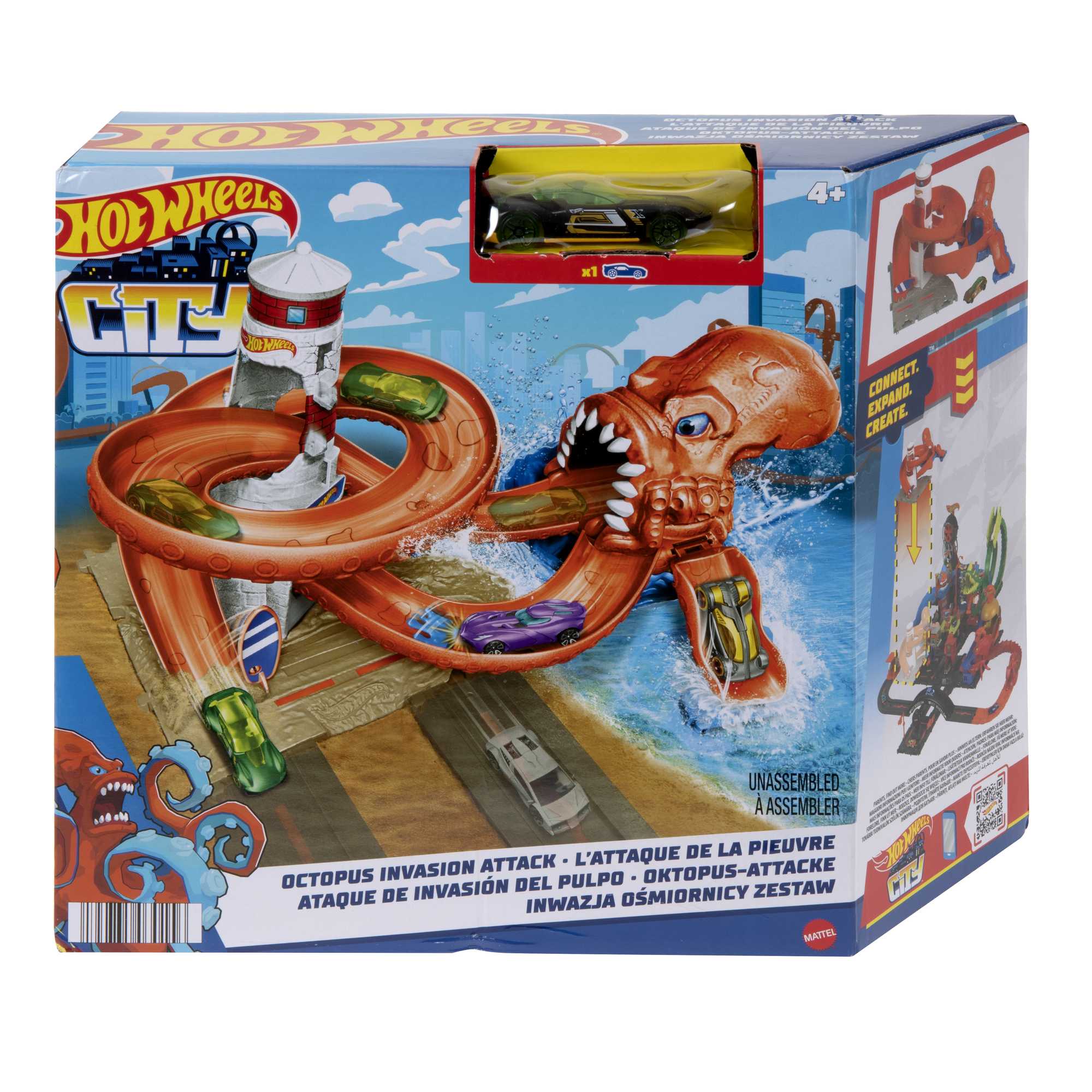 fisher price Hot Wheels City Vehiculo de juguete Pistas sorpresa N??mesis