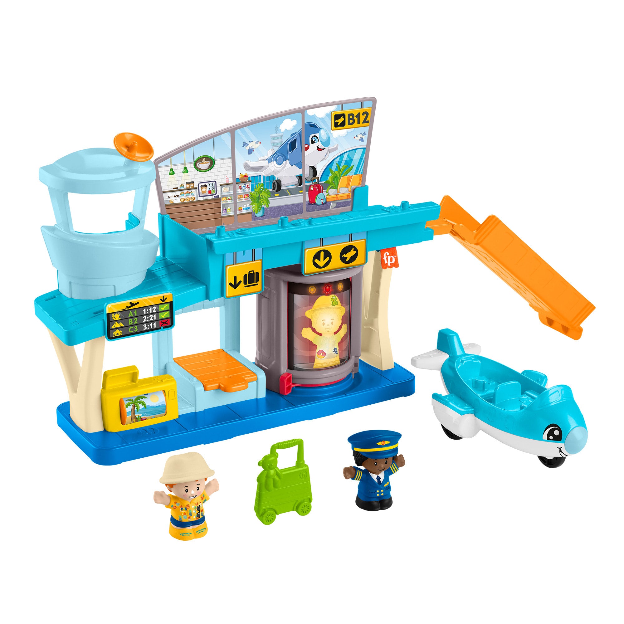 fisher price Little People Brinquedo para Beb??s Aventuras no Aeroporto