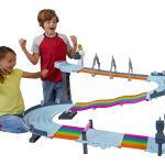 fisher price Hot Wheels Mario Kart Rainbow Road Raceway Set With 2 1:64 Scale Vehicles