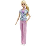 fisher price Barbie Nurse Fashion Doll Dressed in Medical Scrubs, White Shoes & Stethoscope Accessory