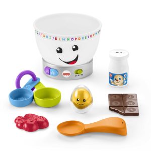 fisher price Fisher-Price Mixing Bowl Learning Toy With Lights Music And Pretend Food, Baby And Toddler Toy