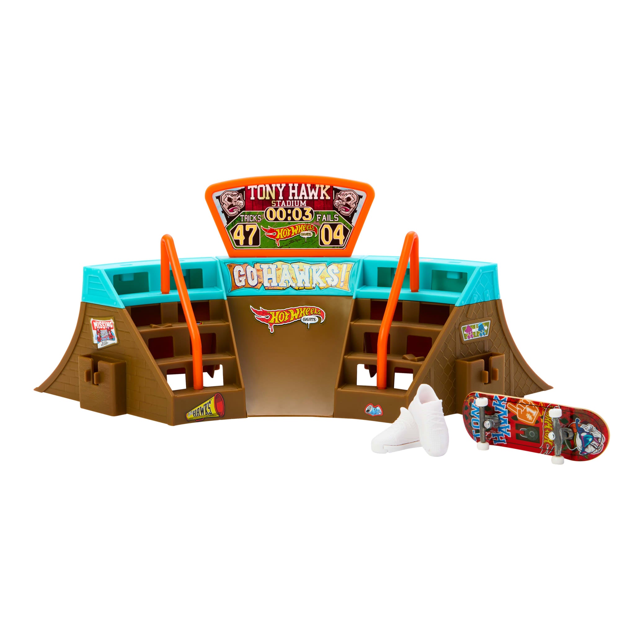 fisher price Hot Wheels Skate Pista de Brinquedo Set Est??dio Tony Hawk