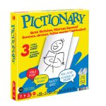 fisher price Pictionary Family Board Game For Kids, Adults And Game Night With Erasable Boards And Markers