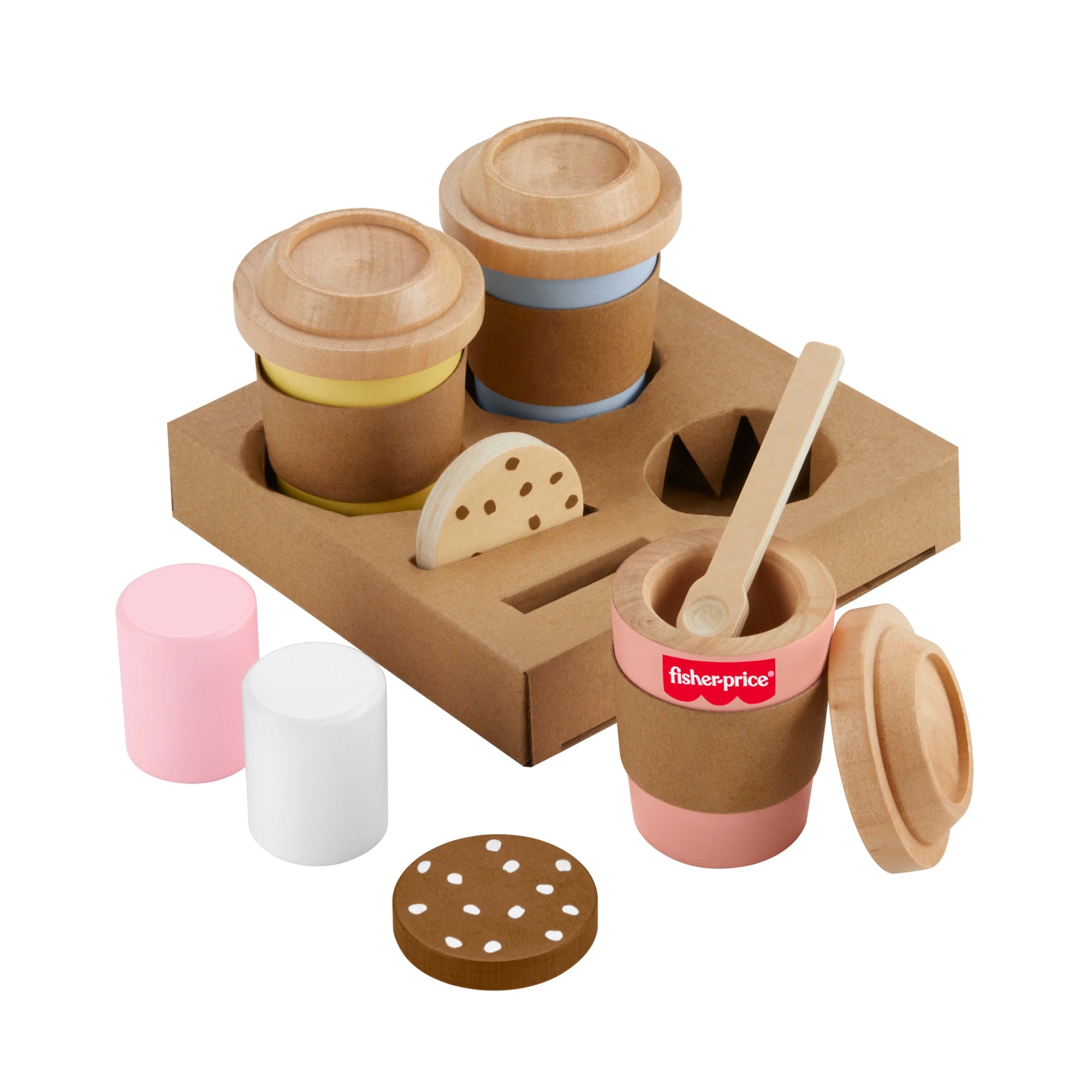 fisher price Fisher-Price Juguete para Beb??s Set Mi Primer Capuchino de Madera