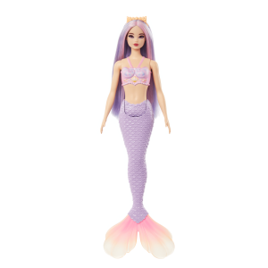 fisher price Barbie Mermaid Doll With Lilac Hair, Purple Tail And Headband Accessory