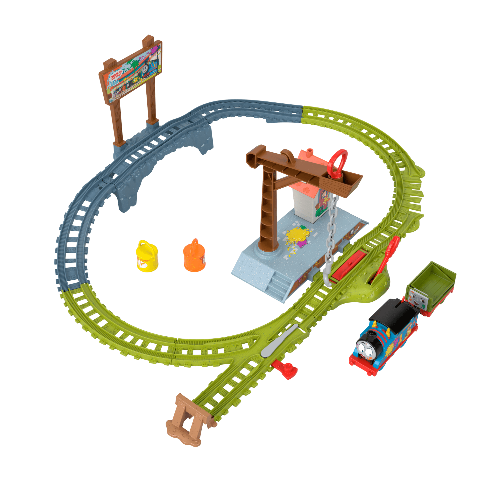 fisher price Thomas et ses Amis  Coffret Train et Piste  Livraison de Peinture