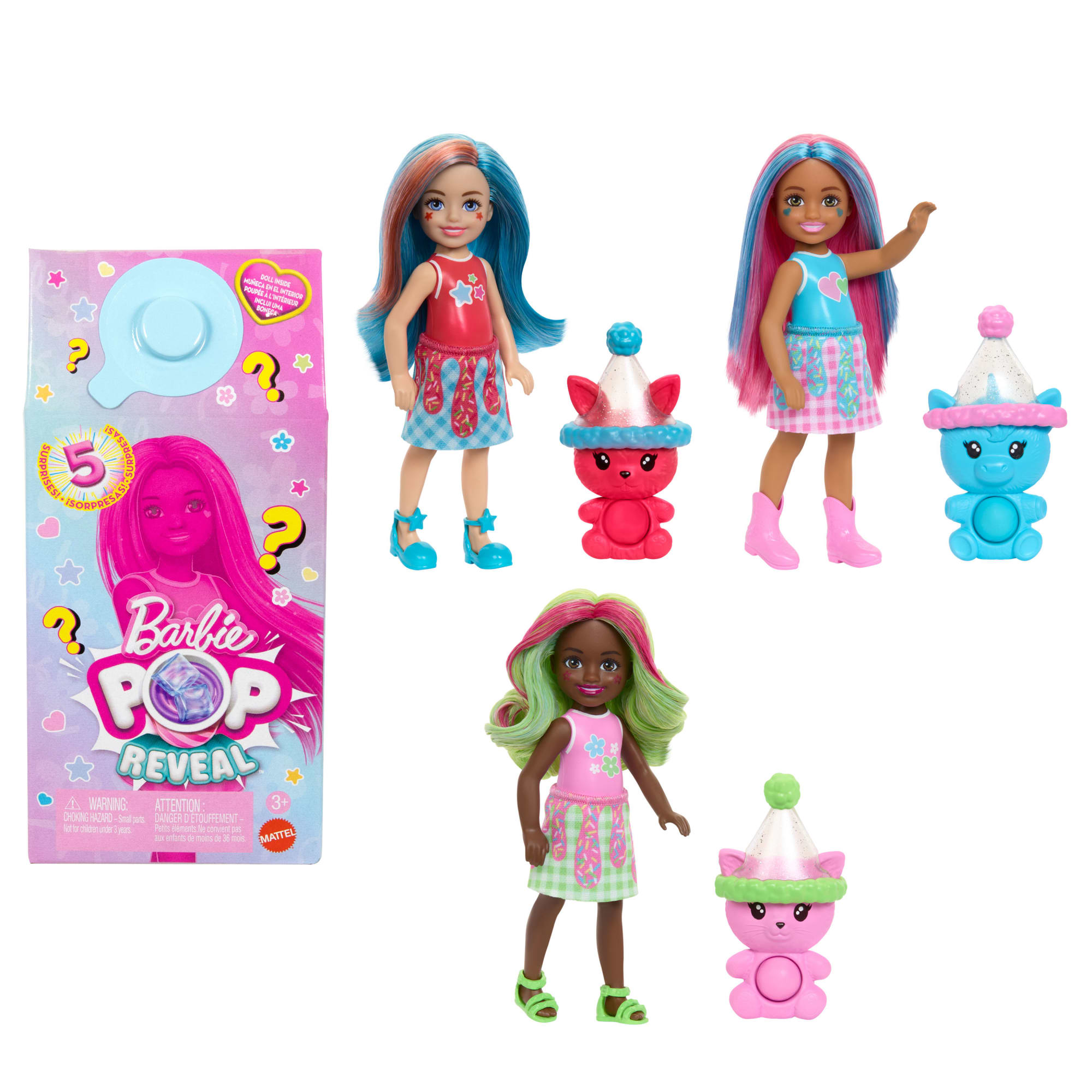 fisher price Barbie Chelsea Pop Reveal Shakes Series Doll With Scent & Color Change