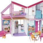 fisher price Barbie Malibu House Dollhouse Playset With 25+ Furniture And Accessories (6 Rooms)