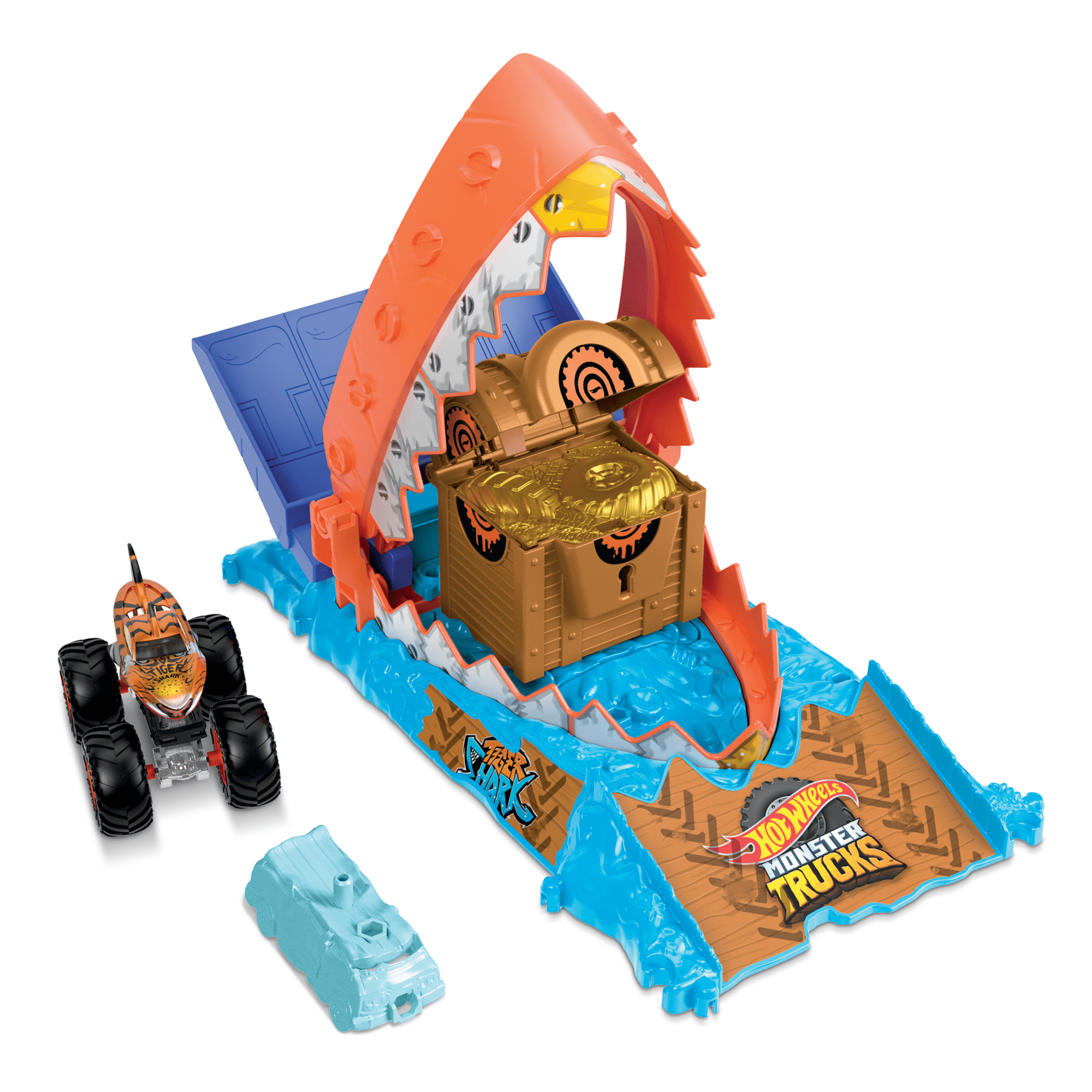fisher price Hot Wheels-Monster Trucks Arena Smashers D??fi du Croque-Tr??sor-Coffret