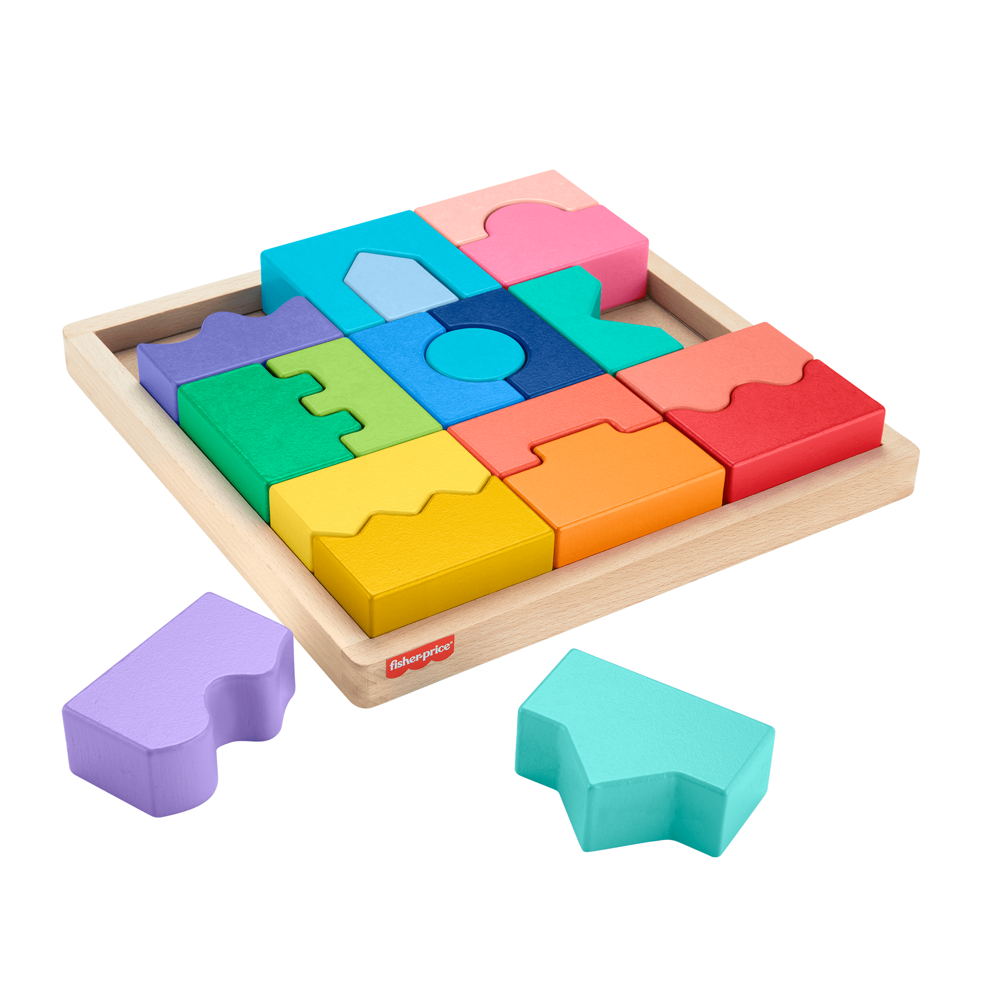 fisher price Fisher-Price Juguete para Beb??s Rompecabezas Geom??trico Did??ctico de Madera