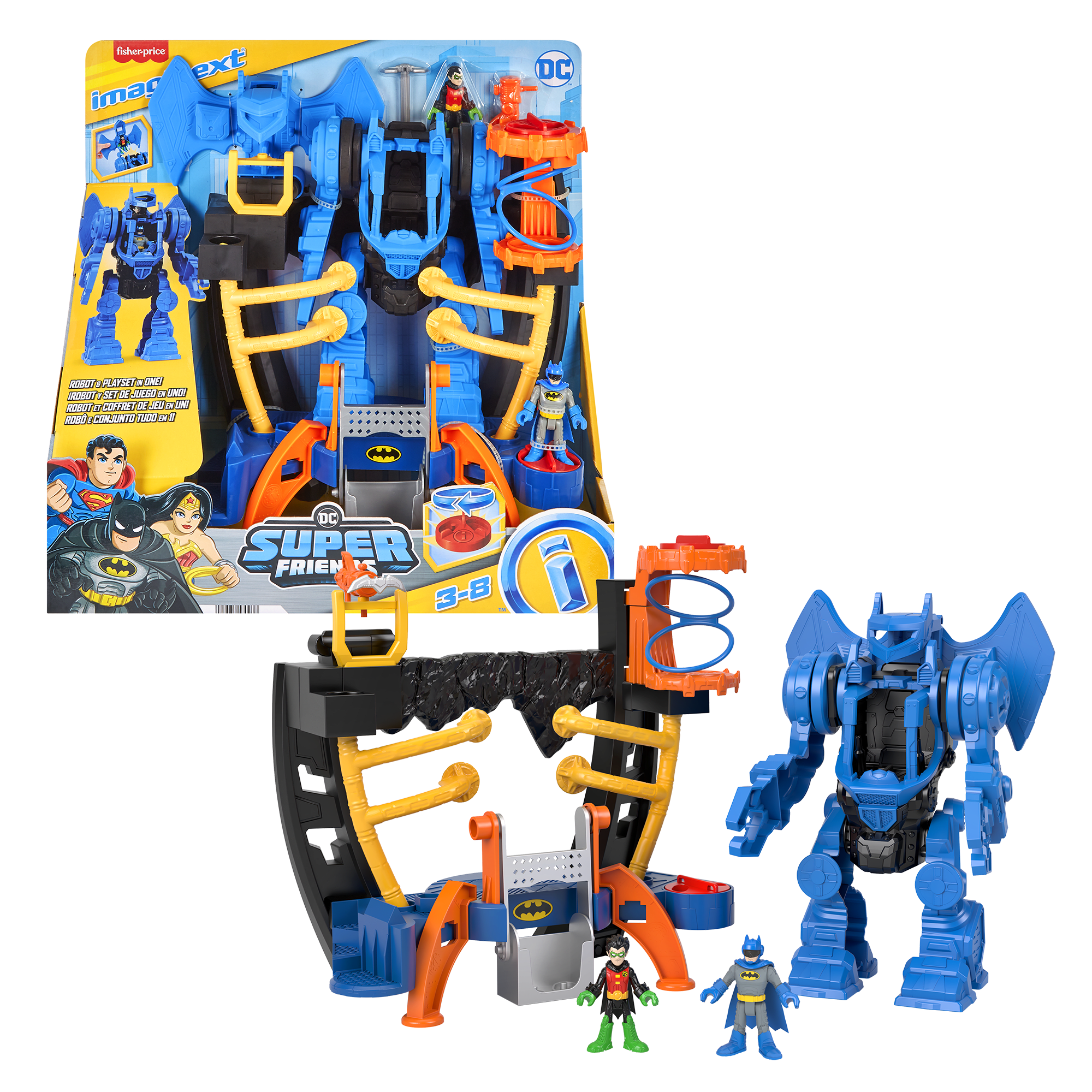 fisher price Imaginext Dc Super Friends Batman Centre de Commandement Robot