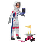 fisher price Barbie 65th Anniversary Careers Astronaut Doll & 10 Accessories Including Rolling Rover & Space Helmet