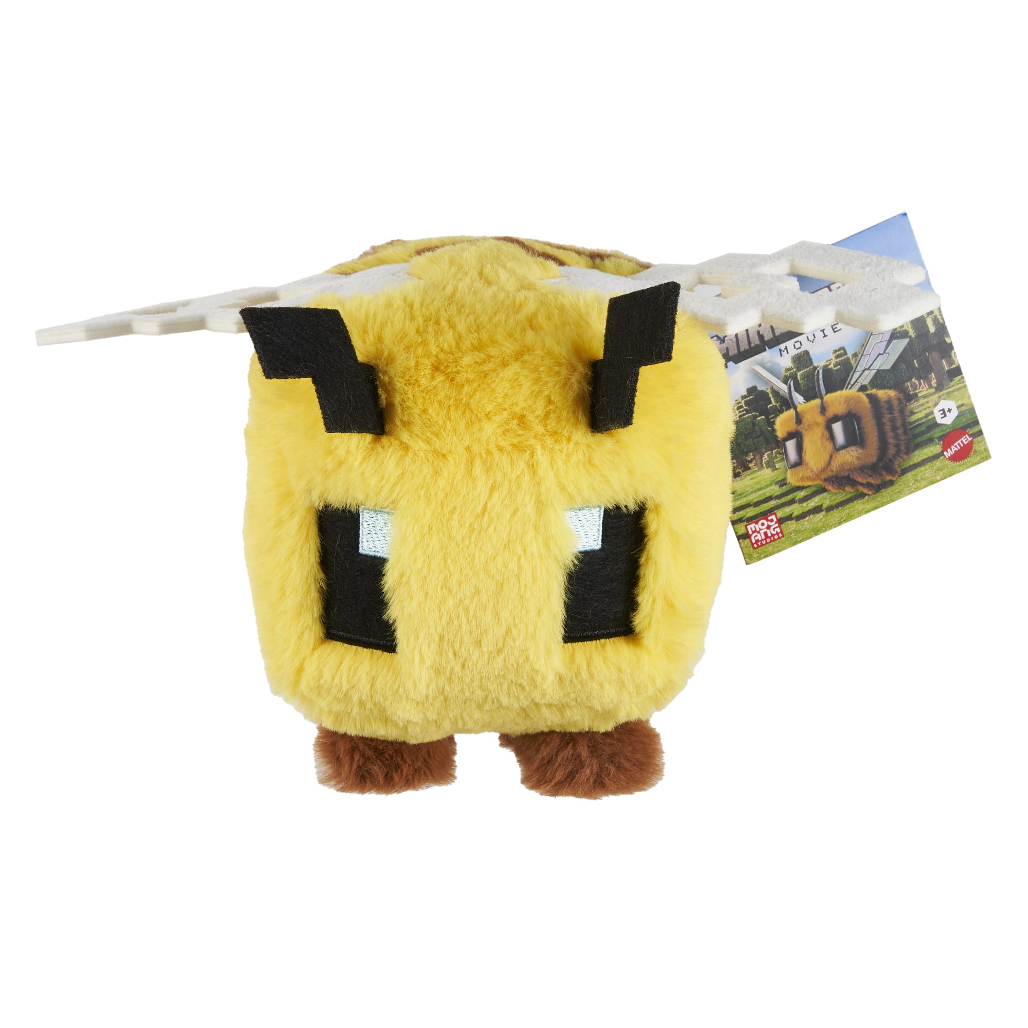 fisher price Minecraft Bee Plush Toy, 8-inch Collectible Soft Doll inspired By A Minecraft Movie