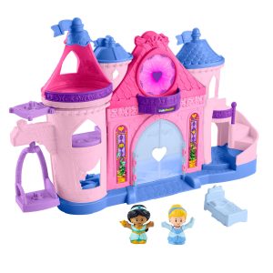 fisher price Fisher-Price Little People Disney Princess Magical Lights & Dancing Castle Playset, 2 Figures